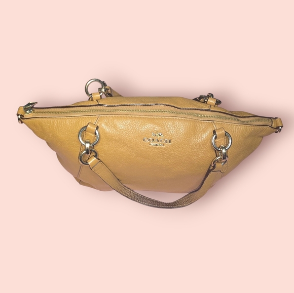 Coach Leather Small Kelsey Satchel Brown Women's Purse Handbag - Picture 5 of 10